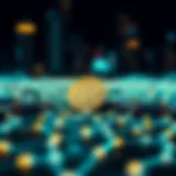 Visual representation of blockchain technology