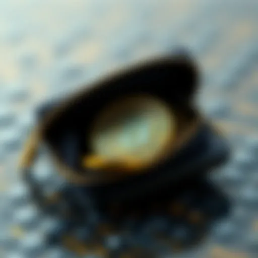 Visual representation of NFT coins in a digital wallet