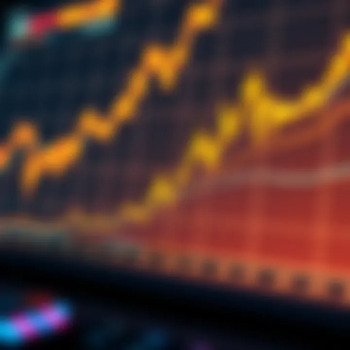 Graph illustrating cryptocurrency market trends