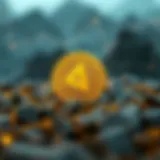 Symbol representing Asia Coin in a digital landscape