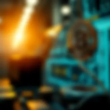 Innovative blockchain technology illustration