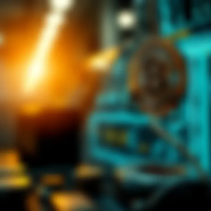 Innovative blockchain technology illustration