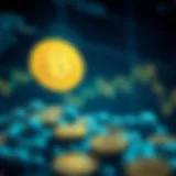 A graphical representation of cryptocurrency trends