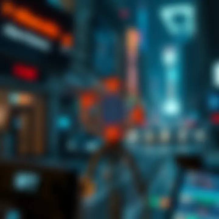 Blockchain Technology Supporting NFTs Symbolic illustration of blockchain technology supporting NFTs