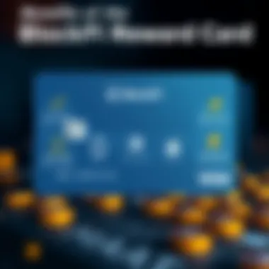 An infographic illustrating the benefits and rewards structure of the BlockFi Rewards Card