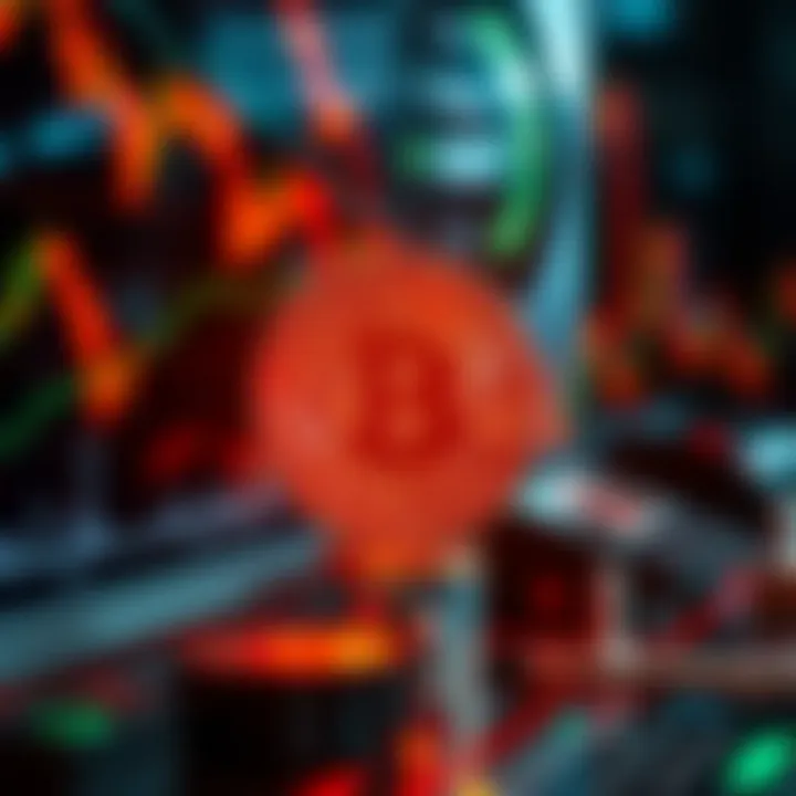 Visual representation of algorithmic strategies in cryptocurrency trading