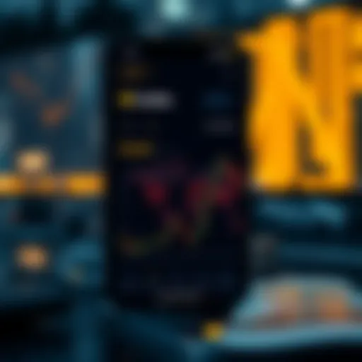 User interface of CoinEx app on iOS