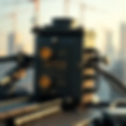 Conceptual representation of a validator in blockchain technology