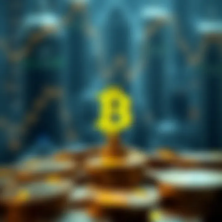 Symbolic illustration of investment strategies in cryptocurrency