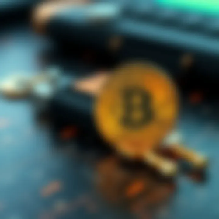 The Importance of Private Keys in XEC Wallets A conceptual image of private keys and cryptocurrency management
