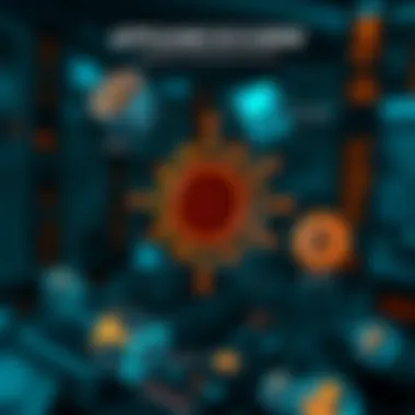 Infographic showing applications of different blockchains