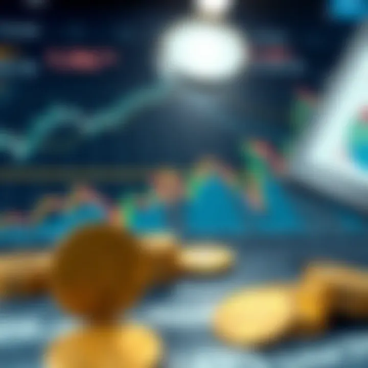 Market analysis chart for cryptocurrencies