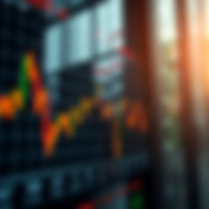 Graph showcasing volatility in cryptocurrency markets