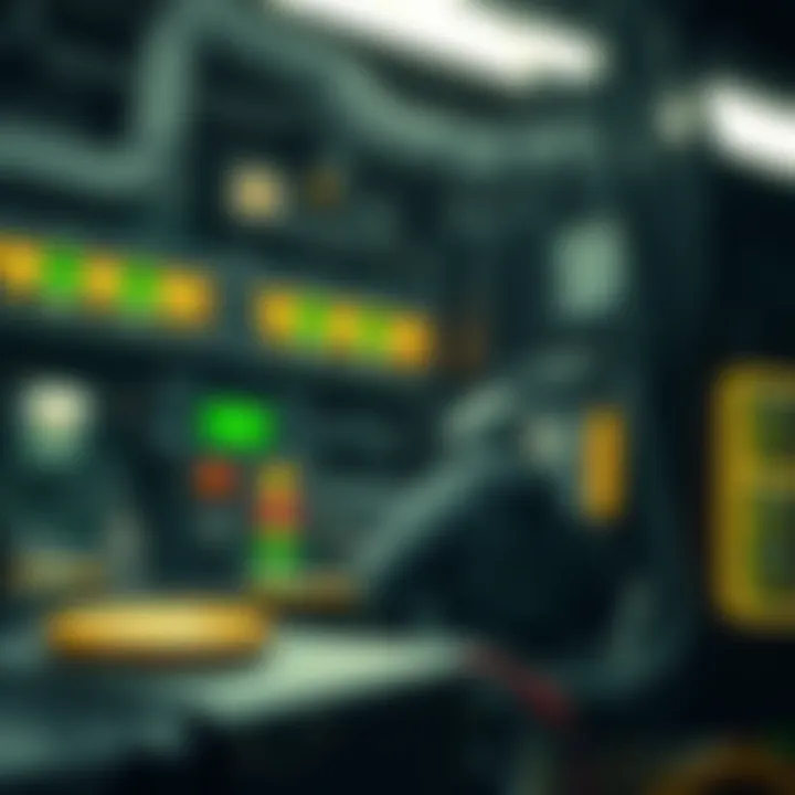 Understanding Cryptocurrency Mining Networks Conceptual illustration of a cryptocurrency mining network