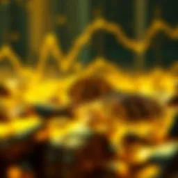 Conceptual representation of digital gold investment