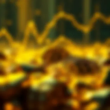 Conceptual representation of digital gold investment