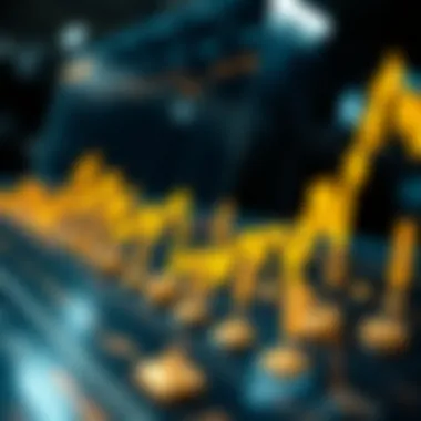 Market trends graph showcasing digital gold prices