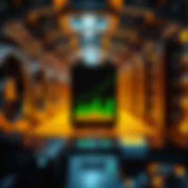 A visualization of energy consumption metrics associated with different cooling methods in mining operations.