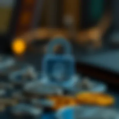 Lock symbol representing wallet security features