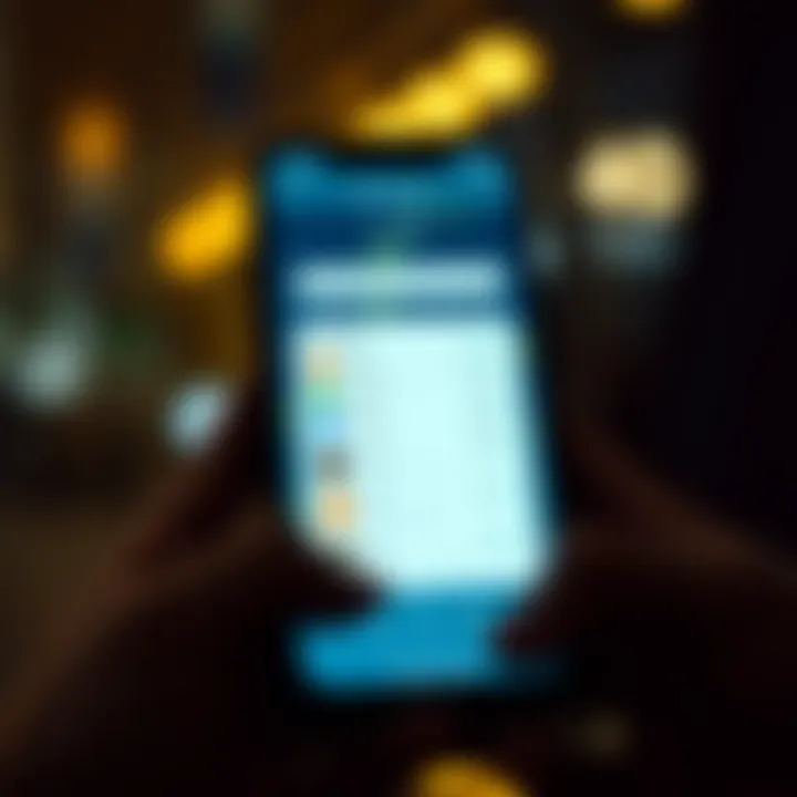 User-friendly software wallet interface on a smartphone