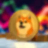 A visual representation of Shiba Inu coin with a vibrant background.