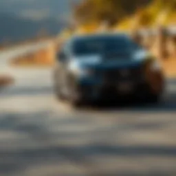 Subaru WRX on a winding road
