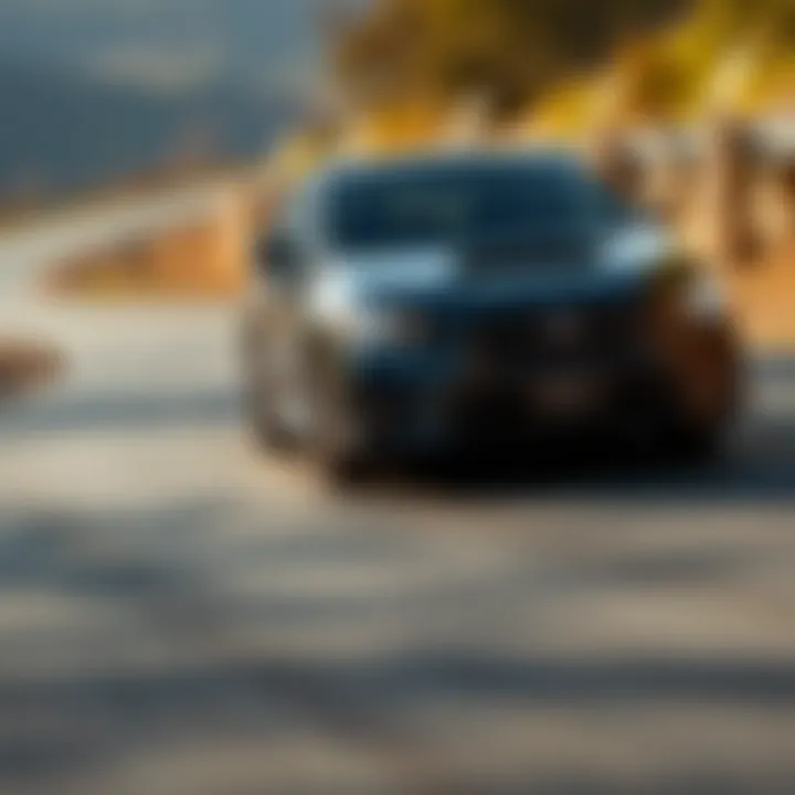 Subaru WRX on a winding road