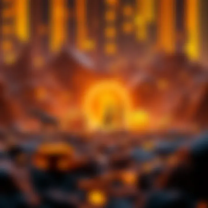 An artistic depiction of the evolution of NFTs within the cryptocurrency landscape.