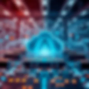 A graphic depicting the technology behind Akash Crypto and its cloud computing capabilities.