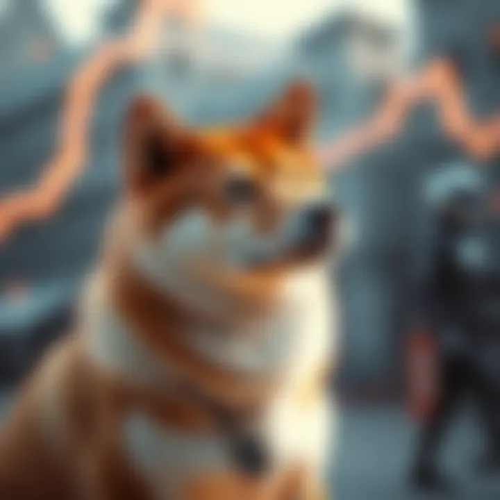 Future Growth Pathways for Shiba Inu A futuristic depiction of the cryptocurrency ecosystem highlighting Shiba Inu's growth potential