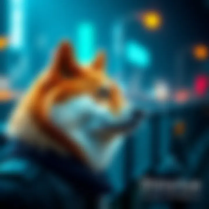 Investor Sentiment in the Crypto Sphere An infographic illustrating investor sentiment surrounding Shiba Inu and Coinbase