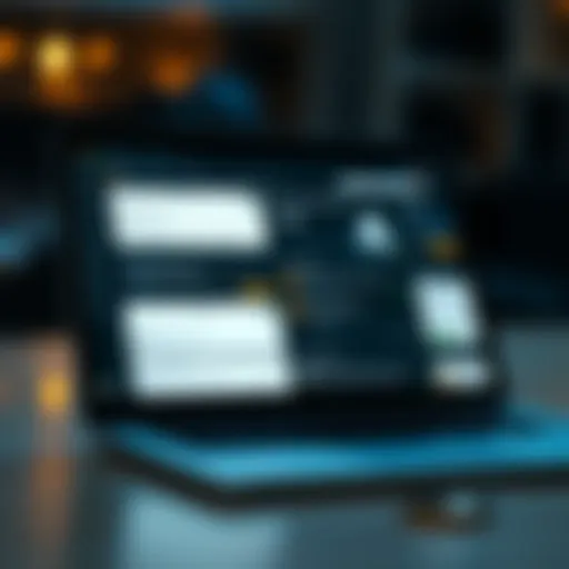 A laptop displaying various cryptocurrency forum websites