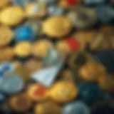 The diverse array of cryptocurrency logos
