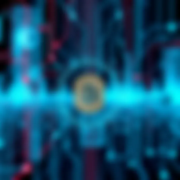 Conceptual representation of digital privacy in cryptocurrency