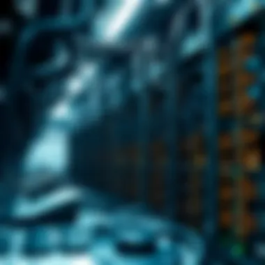 Visual representation of crypto mining operations