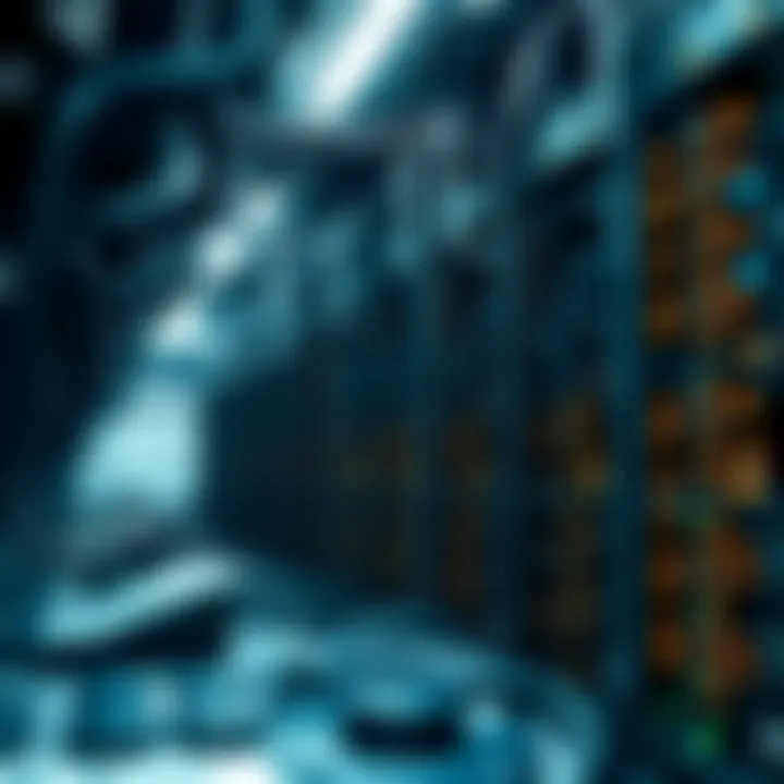 Visual representation of crypto mining operations