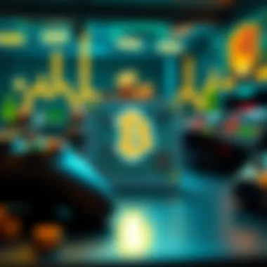 Illustration of a cryptocurrency wallet in a gaming context
