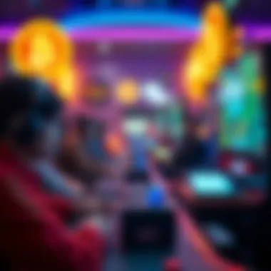 Visual representation of earnings through gameplay