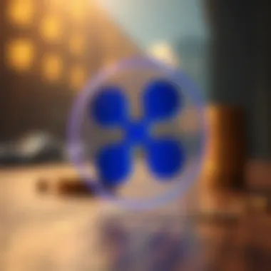 A digital representation of Ripple's logo