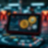 A futuristic digital wallet showcasing various cryptocurrencies