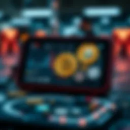 A futuristic digital wallet showcasing various cryptocurrencies