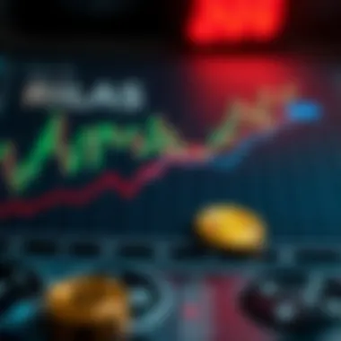 Graph illustrating benefits and risks of crypto trading