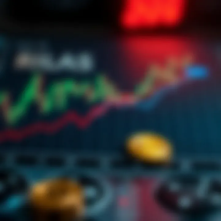 Graph illustrating benefits and risks of crypto trading