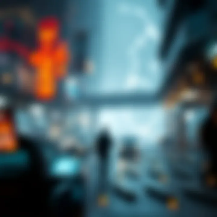 A futuristic depiction of decentralized finance trends influenced by the Avalanche Network