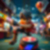 Dynamic Character in NFT Game Vibrant visual of a character in an NFT game environment