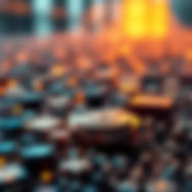 Blockchain and NFT Connection A visual representation of blockchain technology and NFTs