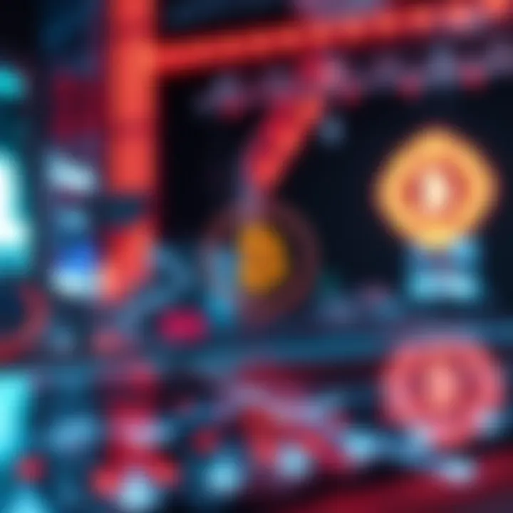 A futuristic representation of blockchain technology in Russia