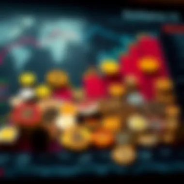 A chart displaying the variety of currencies available on leading cryptocurrency platforms.