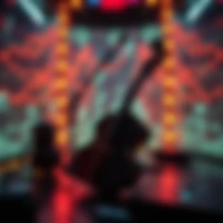 An innovative musical composition visualized in a digital format, symbolizing NFT music