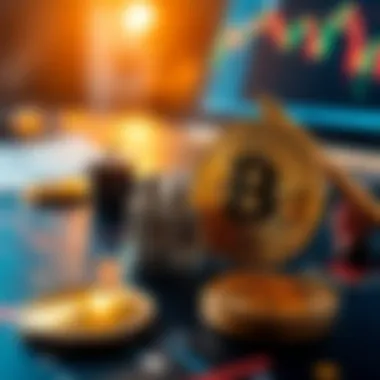 Illustration showing risk assessment in cryptocurrency trading